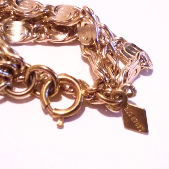 Vintage Sarah Coventry "Four Dimensions" Gold Tone Multi Chain Necklace 1974 - Picture 5 of 5